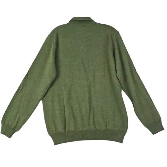 Covington ~Men's Size M~ Olive Green Pullover Wool Blend Sweater Made in Italy. - Picture 8 of 9
